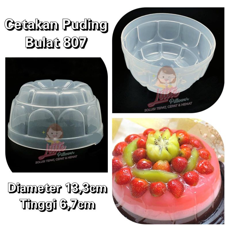 Cetakan Puding Bulat 807 -cetakan puding jelly coklat agar es kue bolu