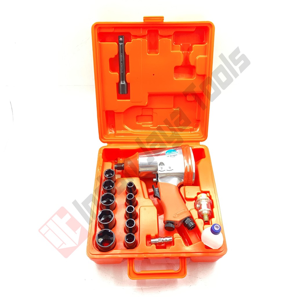 ORANGE Air Impact Wrench Kit 1/2 Inch Mesin Buka Baut Angin Kompresor