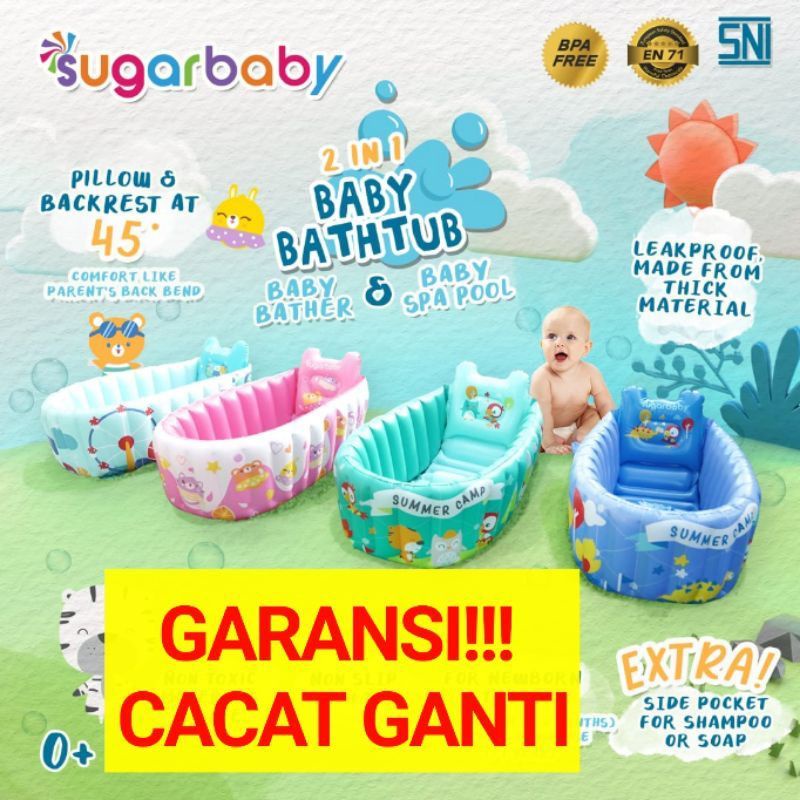 Sugarbaby 2in1 Inflatable Baby Bath Tub 2in1 Baby Bather&amp; Baby Spa PoolSugarbaby 2in1 Inflatable Baby Bath Tub 2in1 Baby Bather&amp; Baby Spa Pool