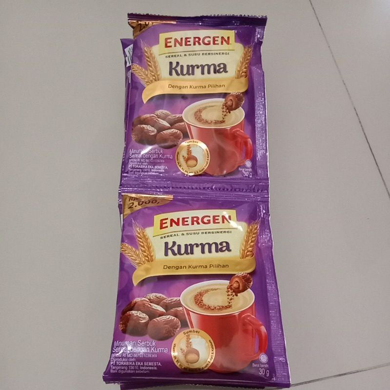 

Energen kurma 1 renceng isi 10 30g