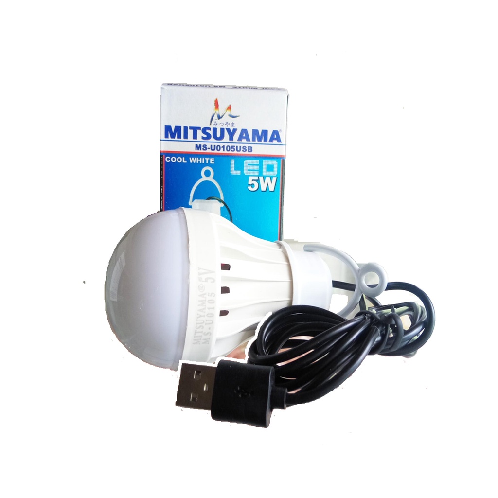 MITSUYAMA Lampu LED 5W Gantung USB Emergency Pakai Powerbank LED Lamp 5 Watt USB POWERBANK PORTABLE 