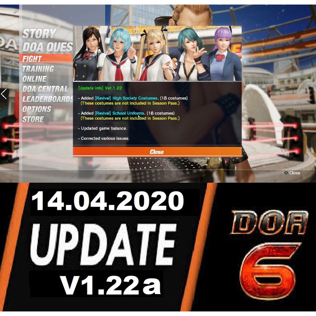 Dead Or Alive 6 Complete Dlc Update V1 22a Full Game Shopee Indonesia