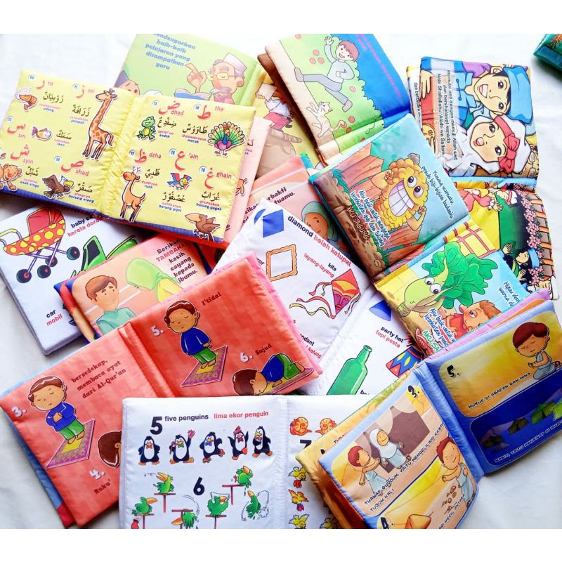 Grosir buku bantal bayi anak Teether buku bayi Buku mainan bayi anak Buku Edukasi Bayi Anak