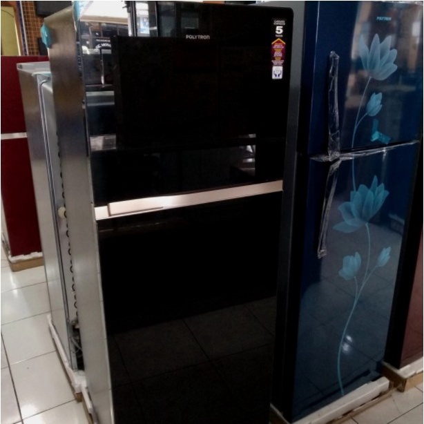 Polytron Kulkas 2 Pintu 240L Belleza Jumbo Tempered Glass PRW 25MN X 25MNX