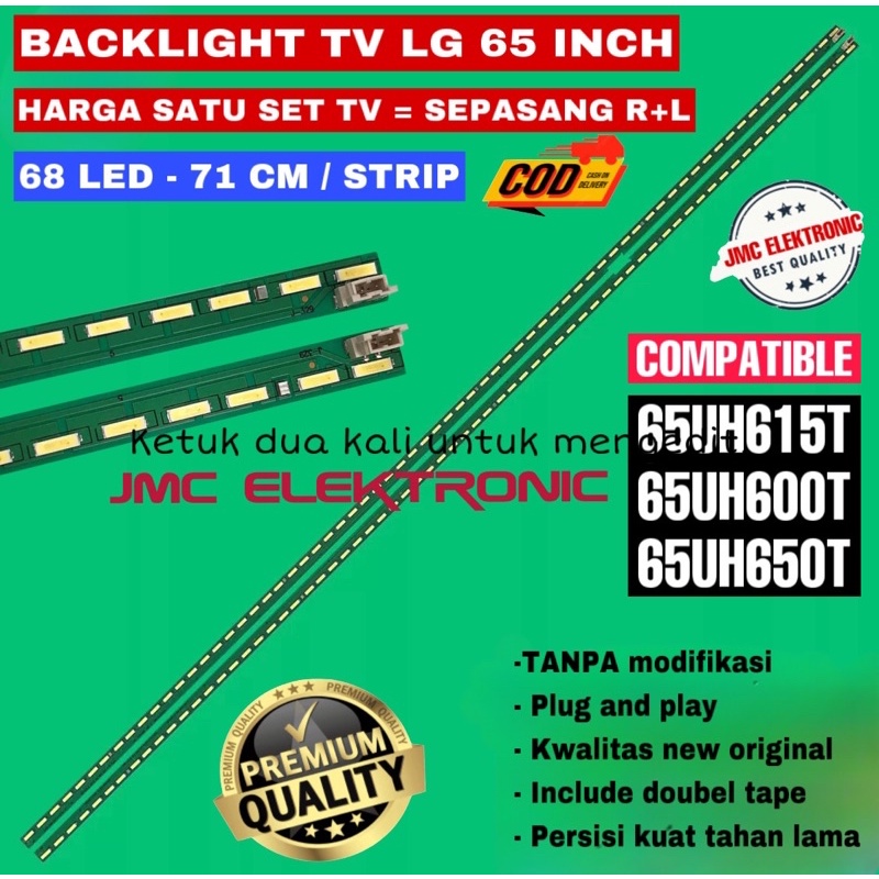 BACKLIGHT TV LG 65UH615T 65U600T 65UH680T 65UH600 65UH615 65UH680 LAMPU BL 65 INC