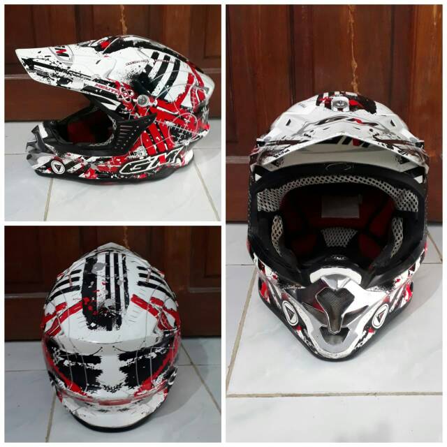 Helm GM SuperCross NEUTRON White ft Red