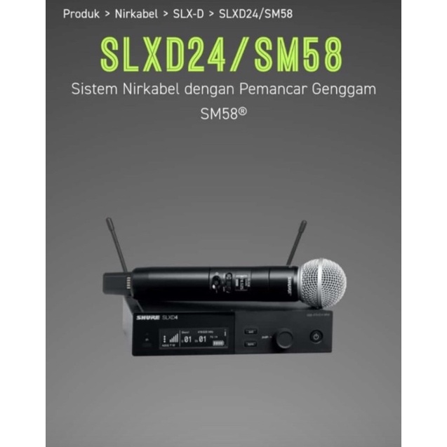 wireless mic shure slxd 24 sm 58. wireless mic shure slx d 24 sm 58 original