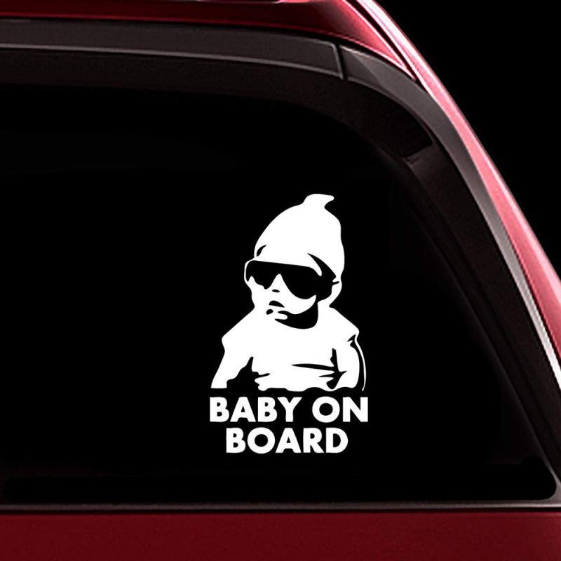 Baby In Car Stiker Reflektif Stiker Peringatan Tips Mobil Aksesori Stiker Kaca Depan Jendela Mobil