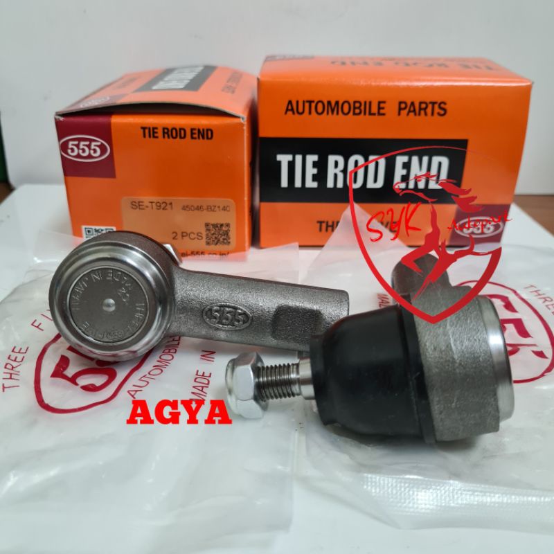 TIE ROD AGYA/AYLA 555 SE-T921(45046-BZ140)harga per set @2pc