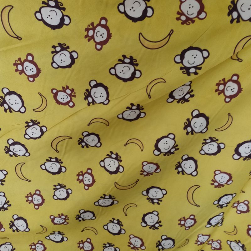 KAIN SPREI METERAN MICRO BANANA MONKEY (L240)
