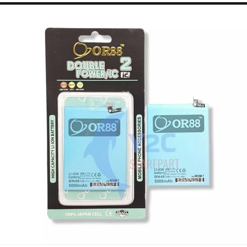 BATERAI OR88 XIAOMI BN46 / REDMI 7 / NOTE 8 DOUBLE POWER LONGLASTING ORIENS 88