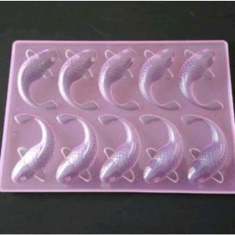 Cetakan puding ikan koi agar jelly/Cetakan coklat jelly agar motif ikan koi