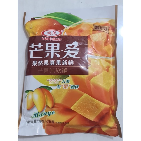 

Hong Mao mangga jelly candy 338gram