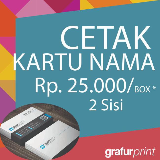 

Segera Dapatkan Cetak KARTU NAMA 2 sisi - Bahan AC 210gr Kualitas Bagus