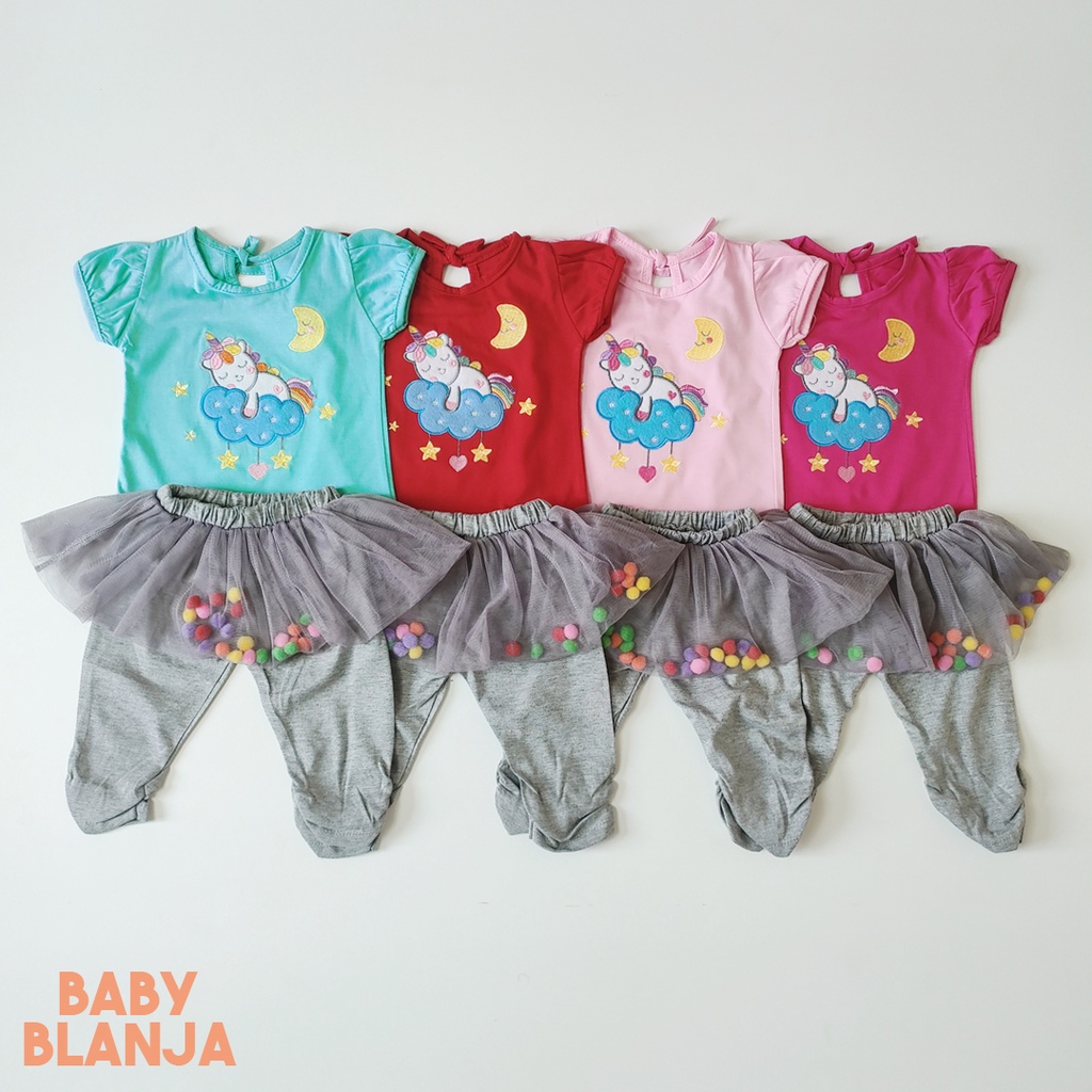 Baju Bayi Perempuan 6-12 Bulan Leora Set