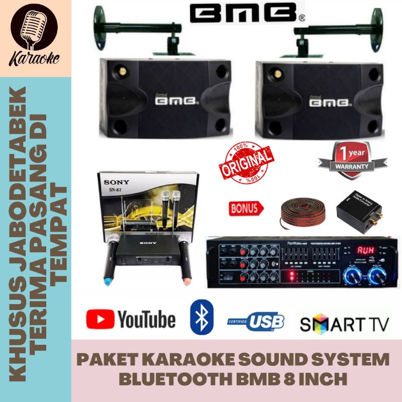 Paket Hemat Sound System Karaoke Bluetooth BMB/Paket Murah Karaoke Bluetooth BMB