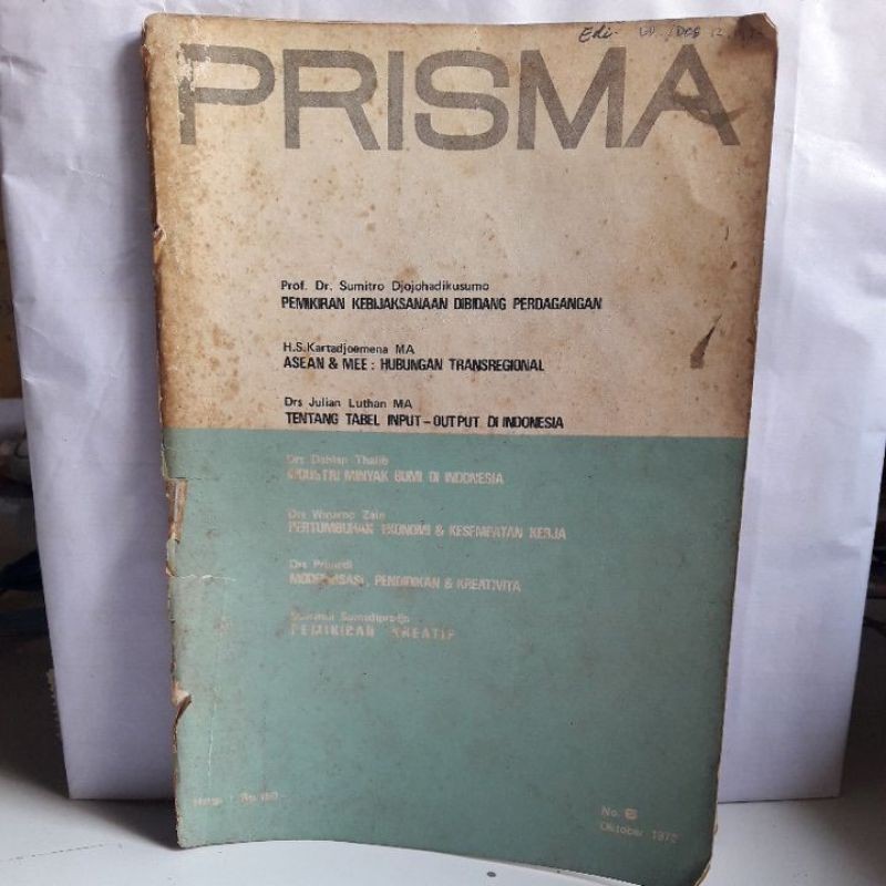 BUKU MAJALAH PRISMA NO.3 OKTOBER 1972