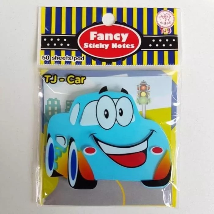 

T&J Labels Fancy Sticky Notes TJ - Car