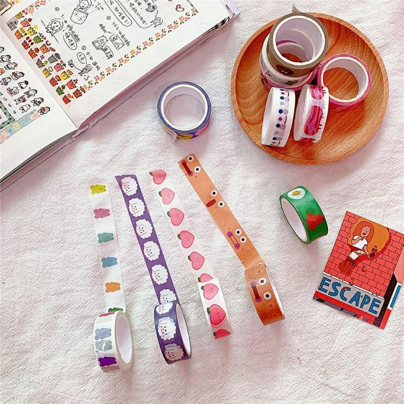 

Playful Vol.1 Mixed Washi Tape - Selotip Lucu