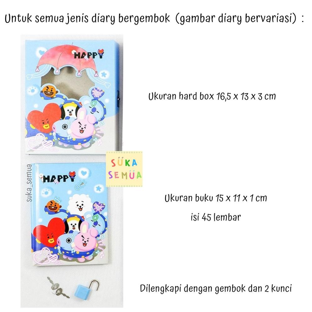 

↓Harga Murah↓ Buku Diary WBB WE BARE BEARS BEAR dalam box + gembok // Note Book Notebook Buku Catatan Harian Hardbox Tebal Dengan Kunci Gembok Lucu Imut Bagus Karakter Icon MIniso - warna pink biru ungu - COD ( Bandung ) 33 ❁