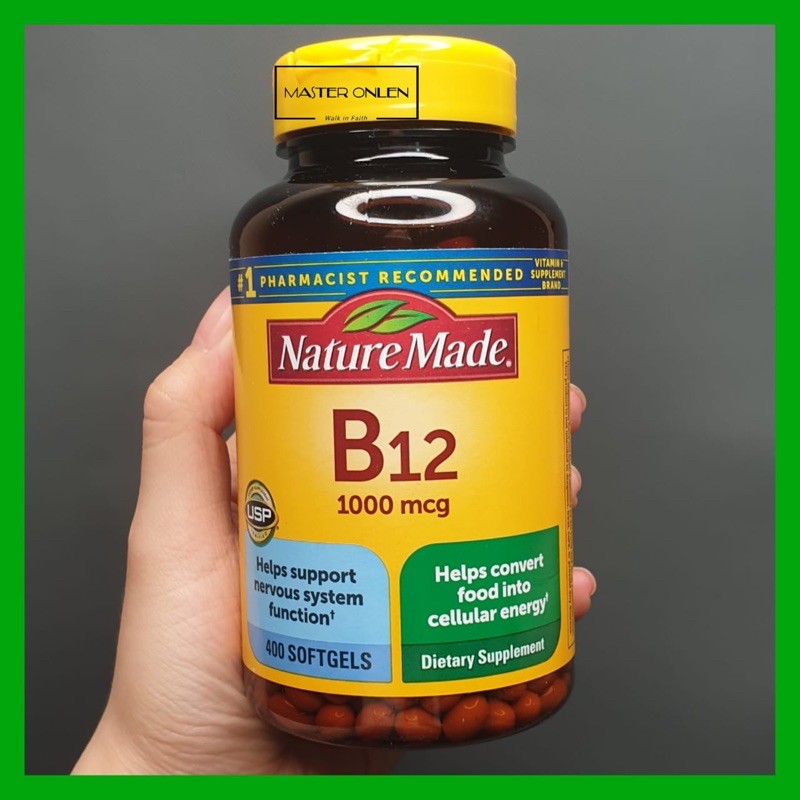 Nature Made B12 1000 mcg 400 softgels vitamin b12 1000mcg Usa