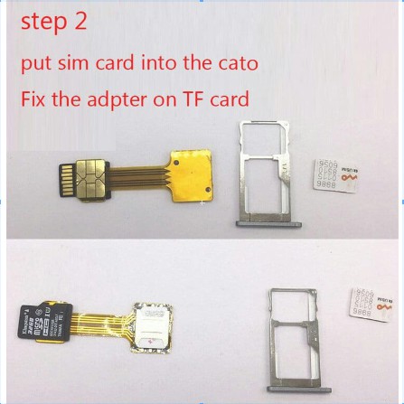 Hybrid Micro Converter Nano SIM Card to Micro SD Card Konektor SIM