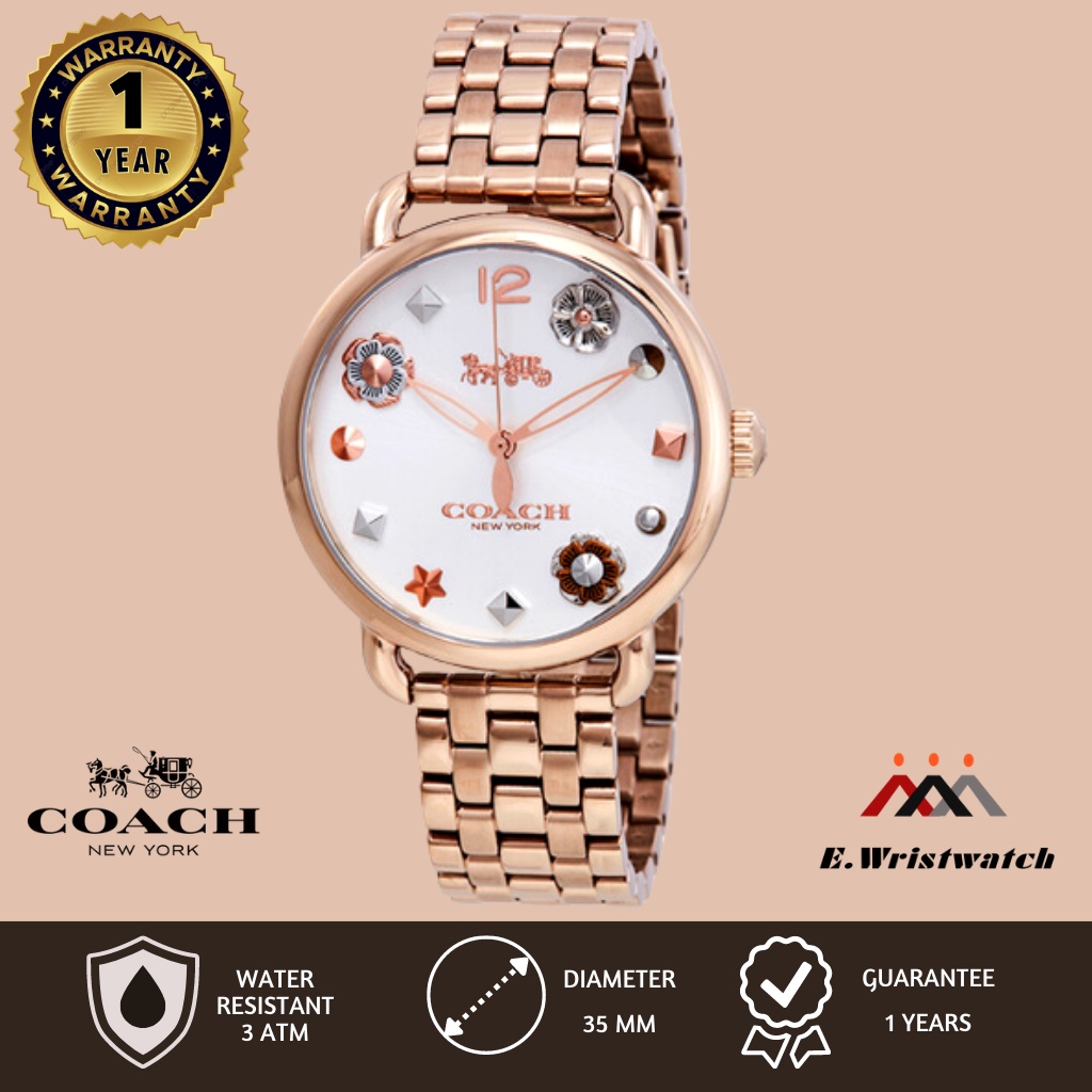 Jam Tangan Coach Wanita Original Stainless Steel