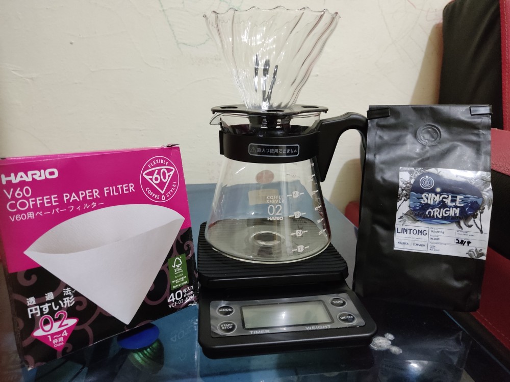 Hario Coffee Server Vcs-02 700ml - Teko Kopi Jug Teh Jepang Kaca V60