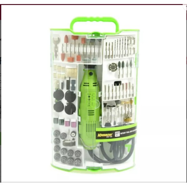 Mesin Bor Tuner Set 227 Pcs Krisbow / Mini Die Grinder / Gerinda