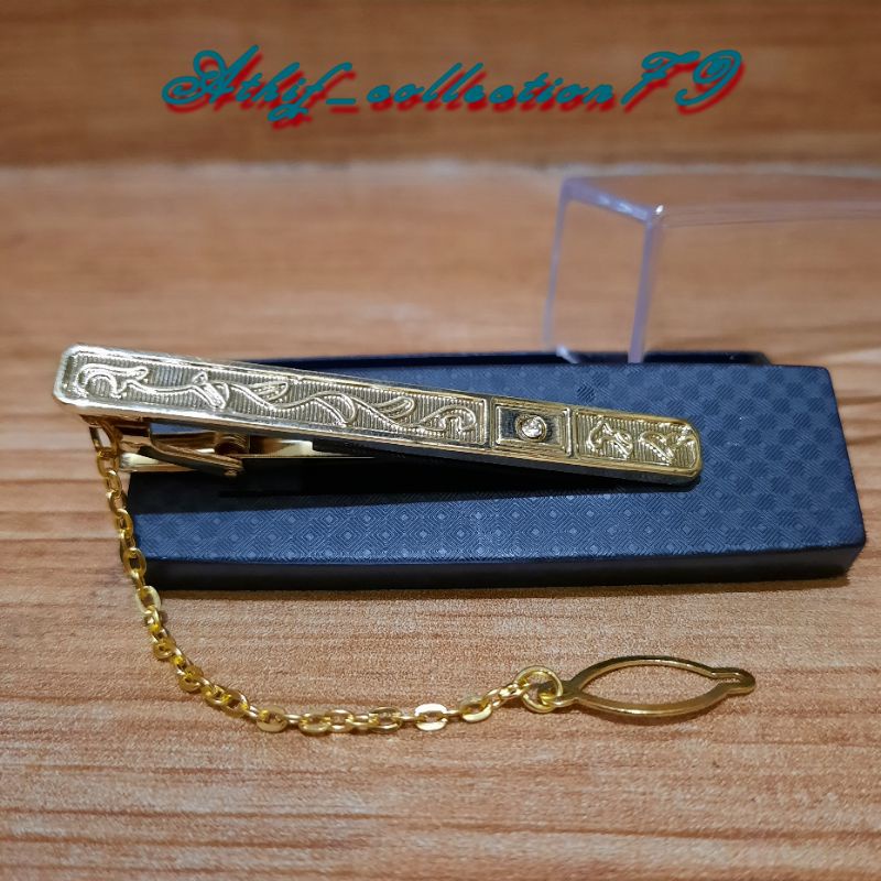 Penjepit Dasi Batik Jepitan Dasi Batik + Box Dasi