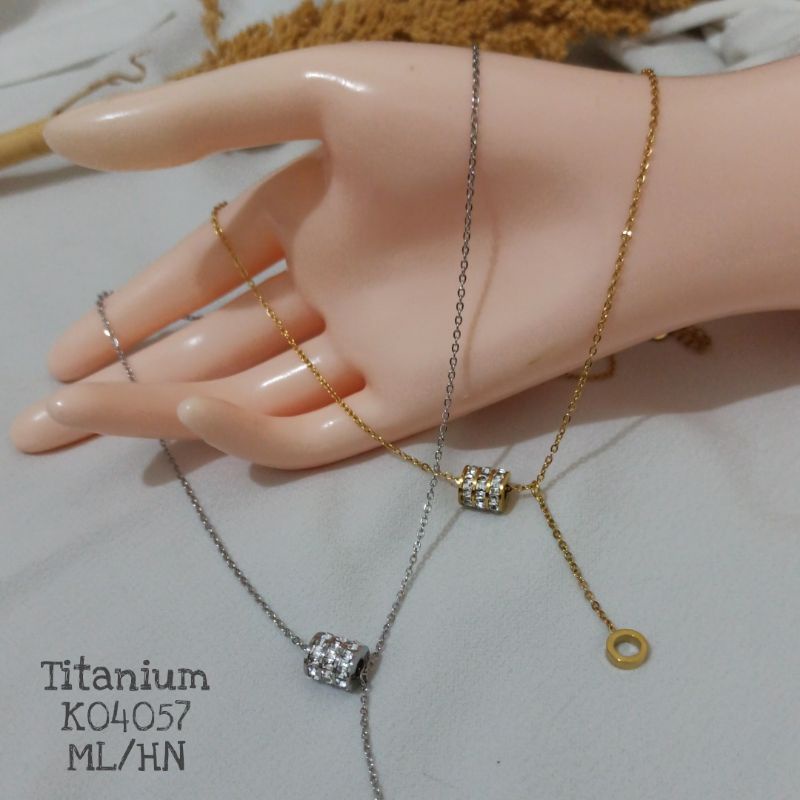 Kalung Titanium Jurai Mewah 3 warna K04057