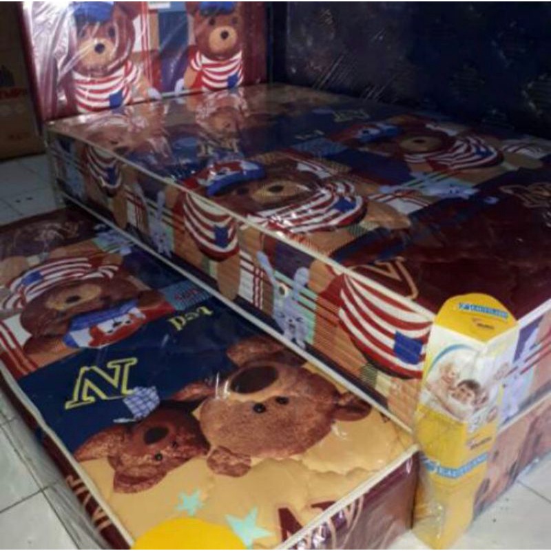 american pillo tipe beautyland 2in1 140 x 200 spring bed sorong full set