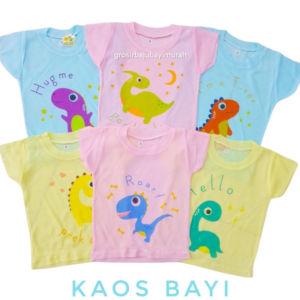 kaos anak LIL JOY MOTIF size S baru lahir