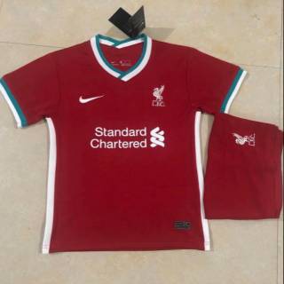 JERSEY BAJU  BOLA  KIDS ANAK  LIVERPOLL HOME OFFICIAL 2021 