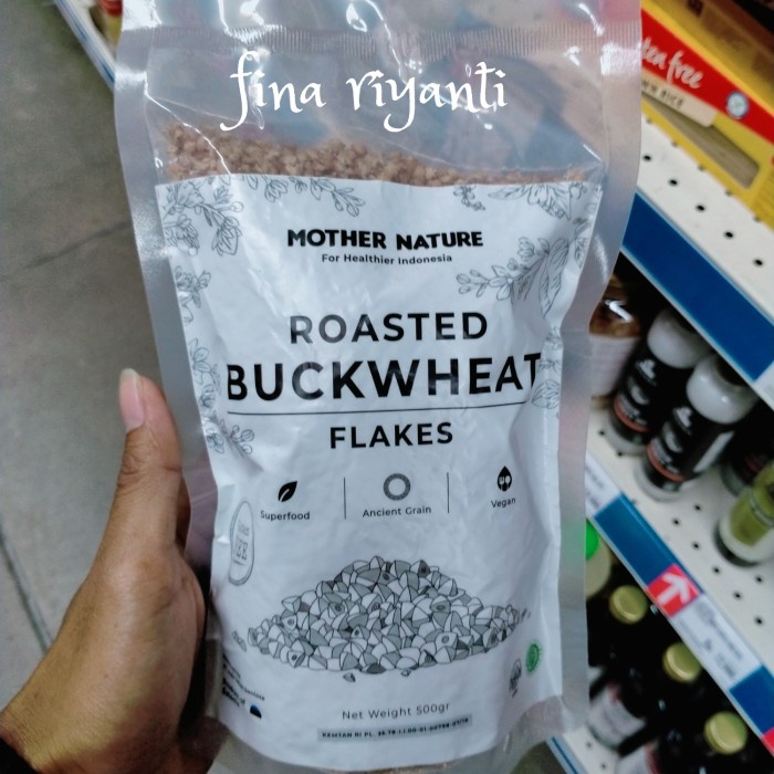 

mother nature roasted buckwheat flakes 500g