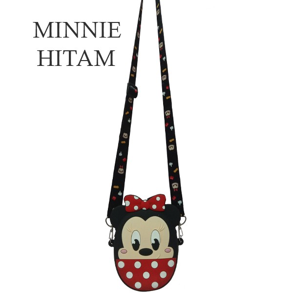 Tas Import Selempang Anak Mini JELLY Karakter Minnie &amp; Mickey Disney Real Pict