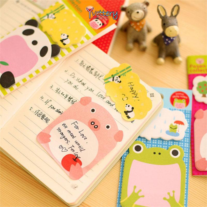 

[❤️COD]Imoda Kawaii Animal 20 Lembar Catatan Tempel Catatan Waktu Catatan Lengket Pelajar/Kantor Memo Pad—Yy