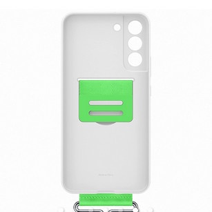 Silicon Cover With Strap Samsung Galaxy S22 Plus Original - White