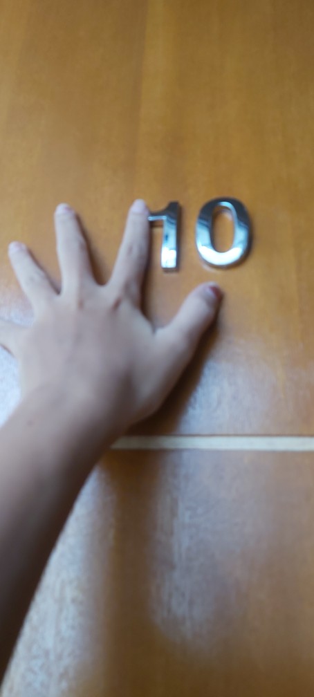 Plat Sign Nomor Pintu/alamat Rumah Modern Desain Angka Arab 0-9 Glossy