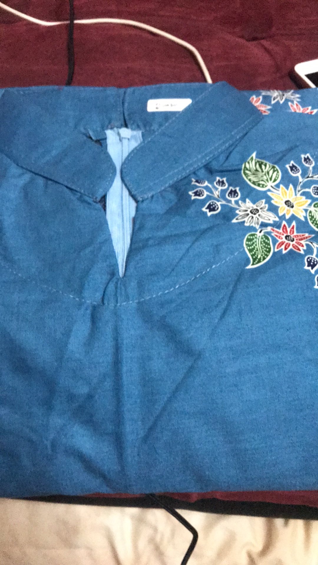 Tunik Batik Melati S M L Xl Xxl Jumbo