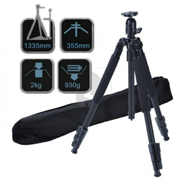Weifeng Portable Lightweight Tripod Video & Camera WF-3642B - Black