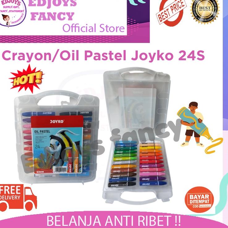 

Hot Sale Joyko Titi crayon oil pastel krayon 24 warna Crayon anak Krayon Joyko !