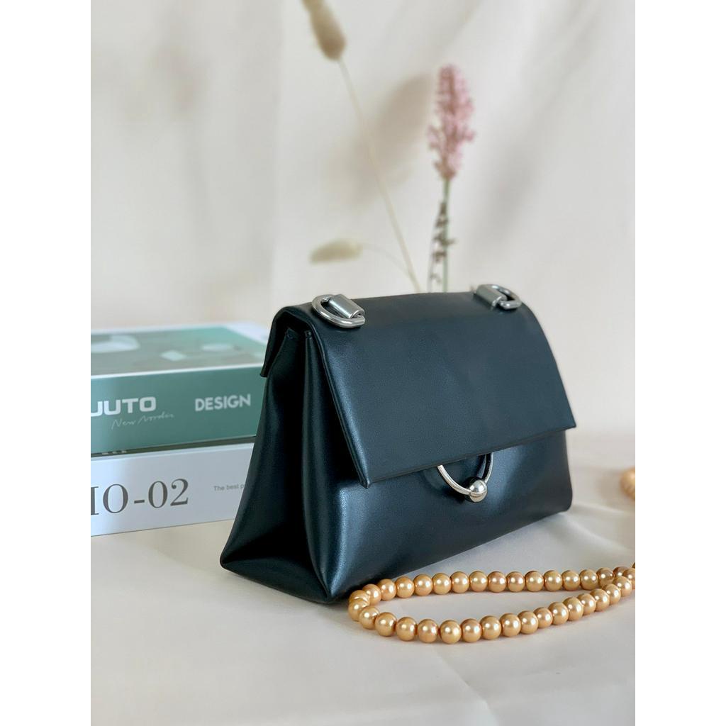 [7.7 Boombastis Sale⚡] - TAS WANITA CK795 CK GEOMETRIC CHAIN HANDLE BAG PREMIUM IMPORT