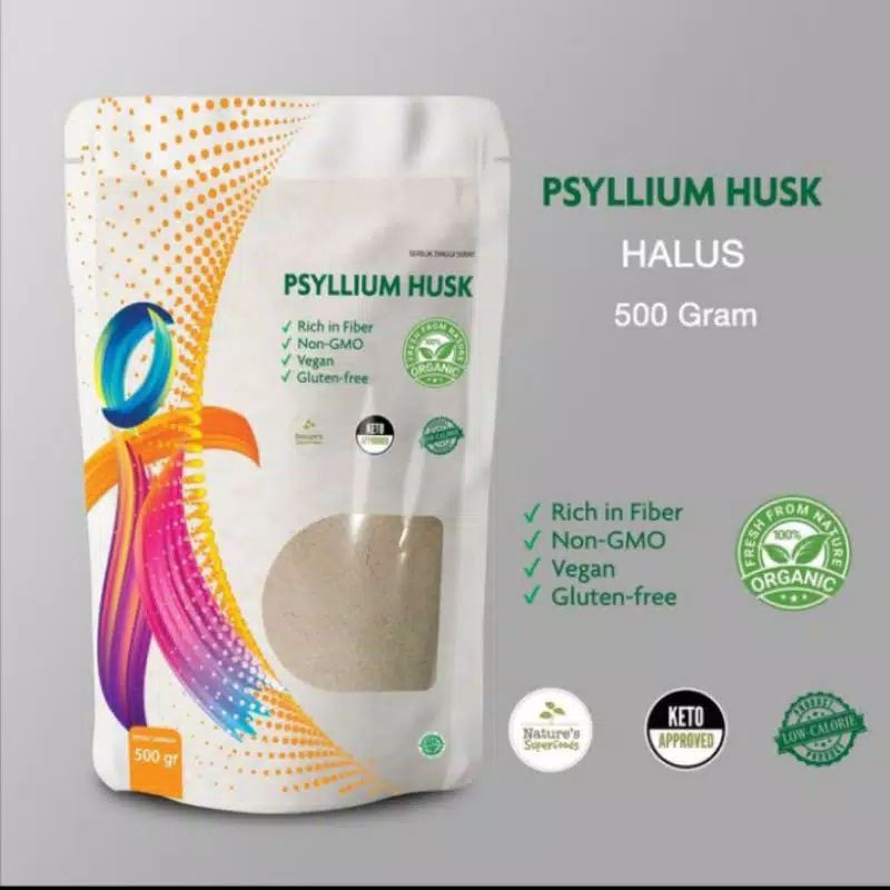 

Psyillium husk murni halus 500 gr untuk detoksifikasi