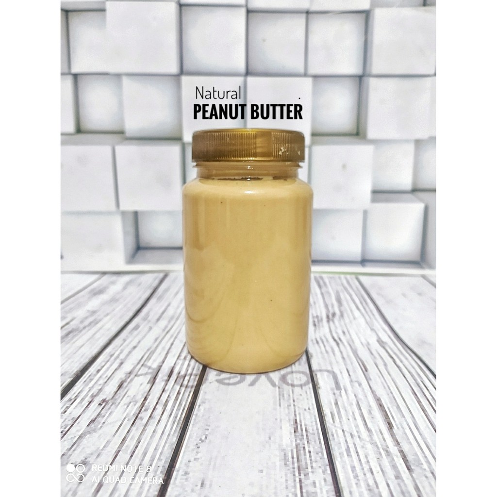 Jual Natural Peanut Butter 300gr - Creamy / Crunchy Indonesia|Shopee ...