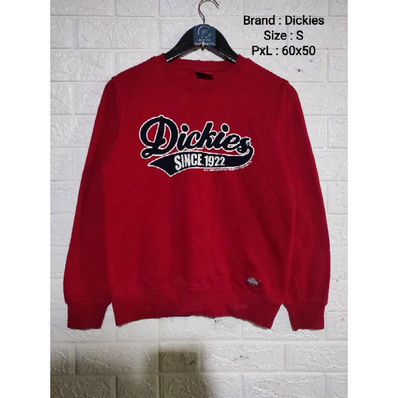 Dickies Merah 1922 Second Original / Crewneck Dickies 1922 Merah Second Original Dickies Red Second