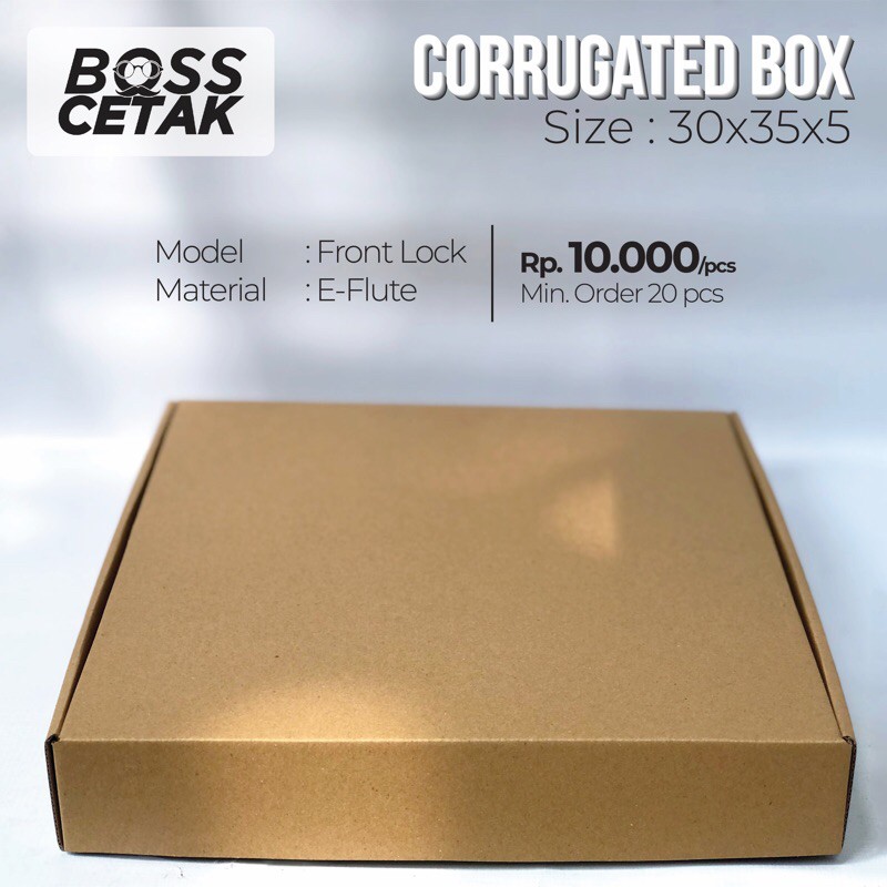 

(20pcs) Box Dus Kue Polos / Dus Brownies / Aksesoris / Dus Corrugated 30x35x5