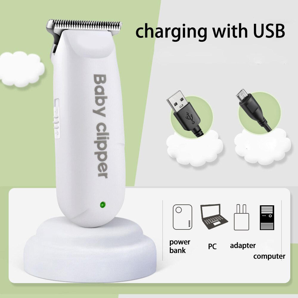 Alat Cukur Rambut Bayi Anak Elektrik Portable Cas Charger Original Baby Clipper COD KM 1319