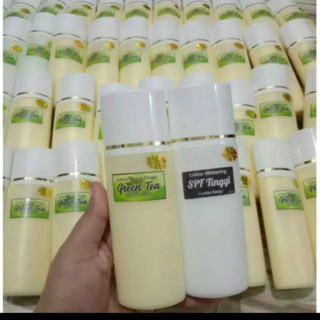 HB greantea lotion pemutih SEPAKET SIANG &amp; MALAM