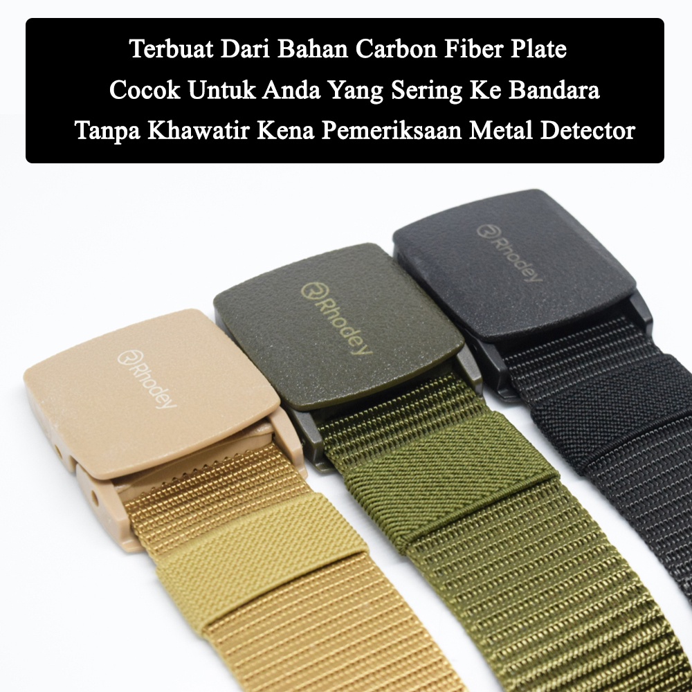 Ikat Pinggang Murah Gesper Canvas Tactical Military Anti Metal Detector Murah